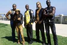 Laurence Fishburne, Lisa Bonet, Derek Luke, Kid Rock and Djimon Hounsou in DreamWorks' Biker Boyz - 2003 
