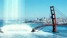The Golden Gate's destruction in Paramount's The Core - 2003 